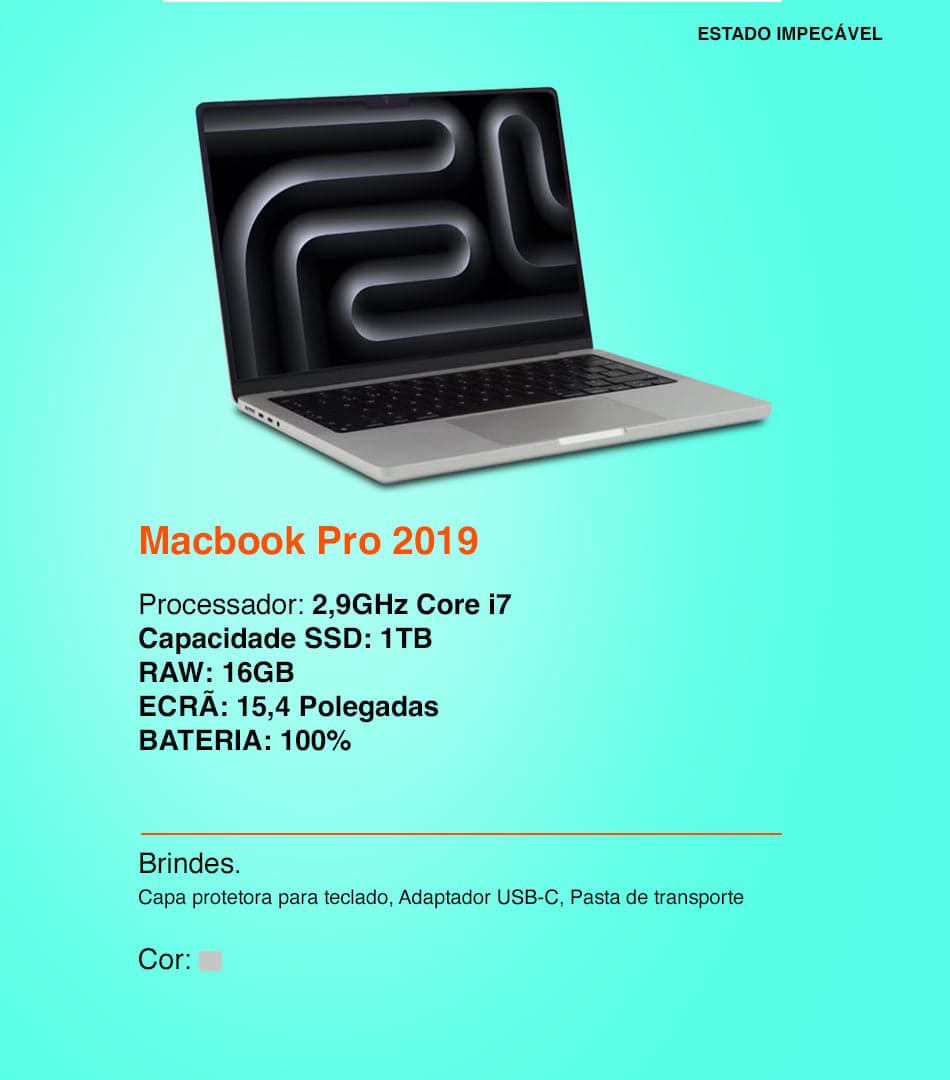 Macbook Pro 2019 Touch bar
